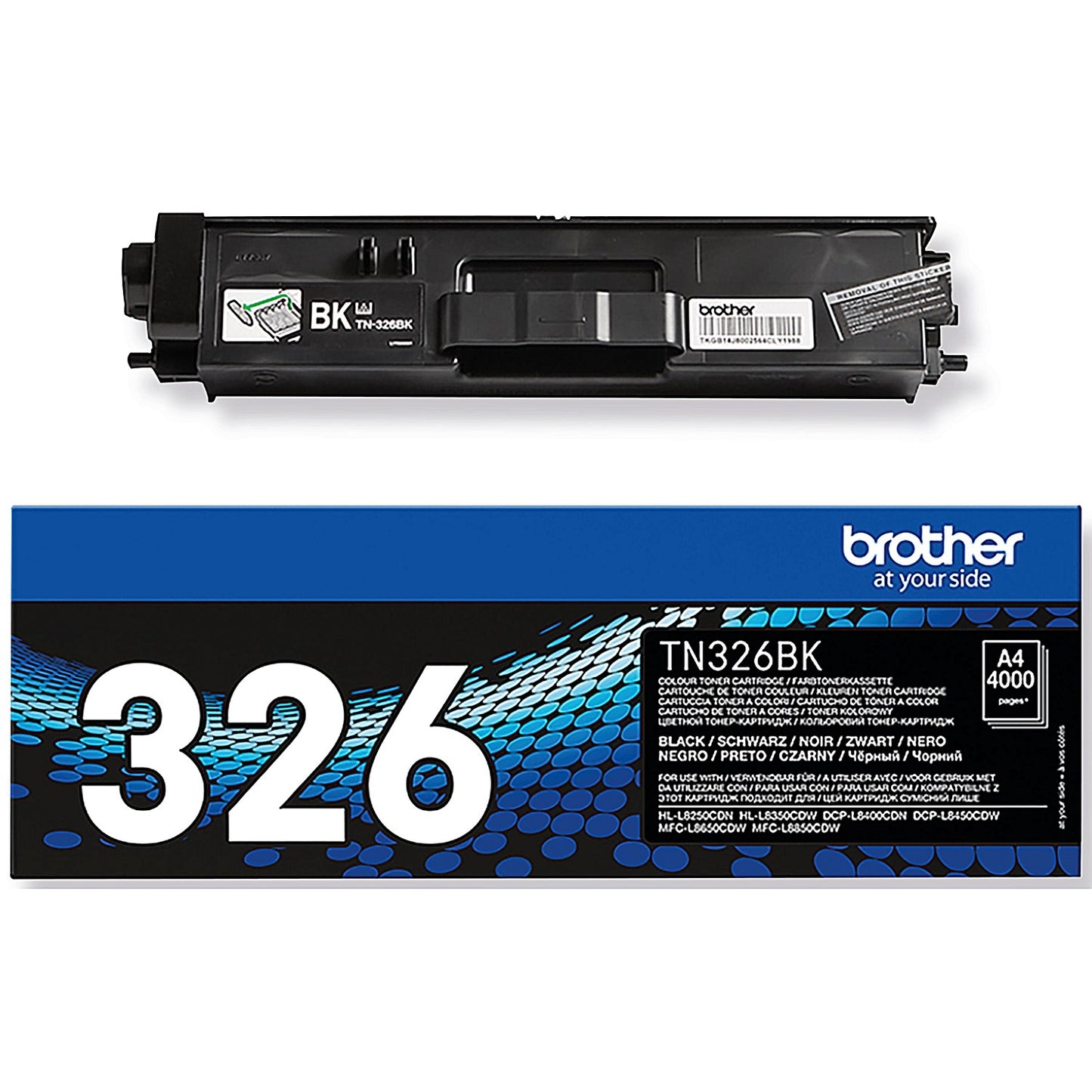 Brother TN326BK Black High Yield Laser Toner Cartridge