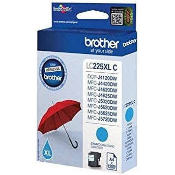 Brother LC225XLC Cyan High Yield Inkjet Cartridge