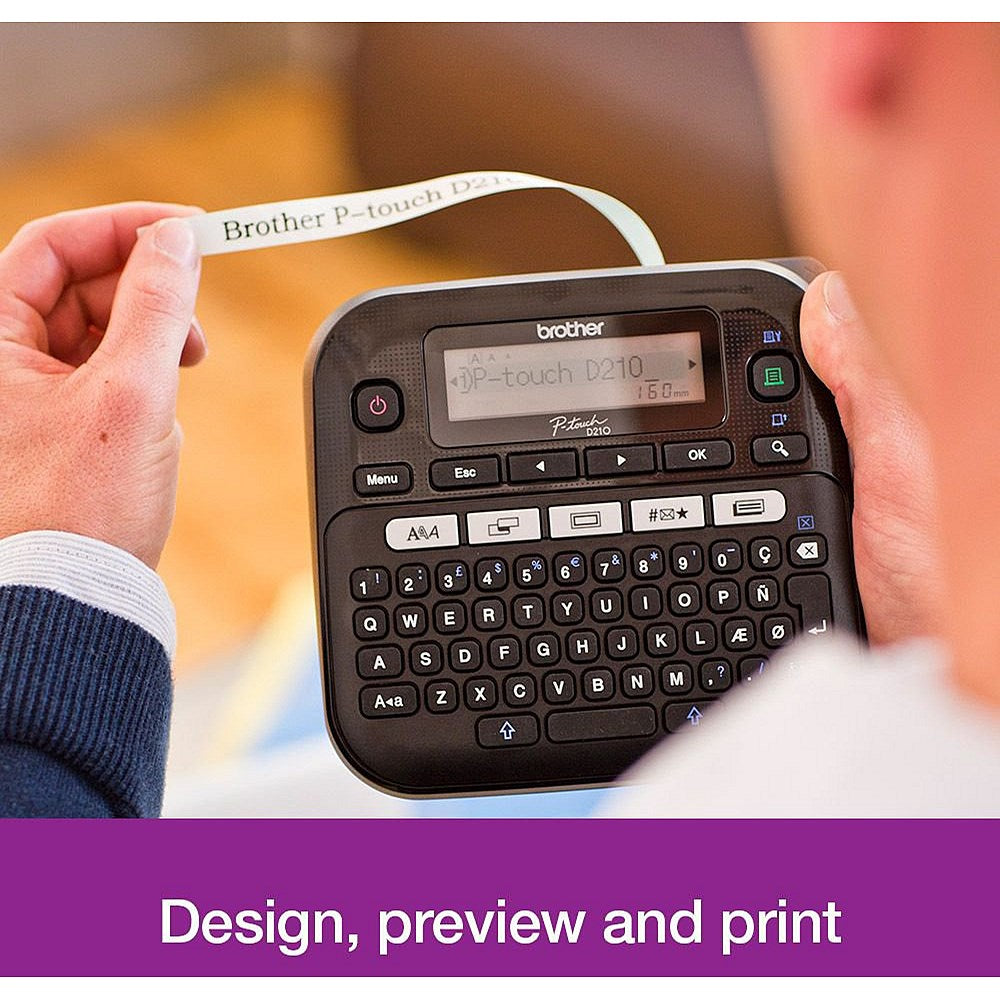 Brother P-Touch PT-D210VP Label Printer, Desktop