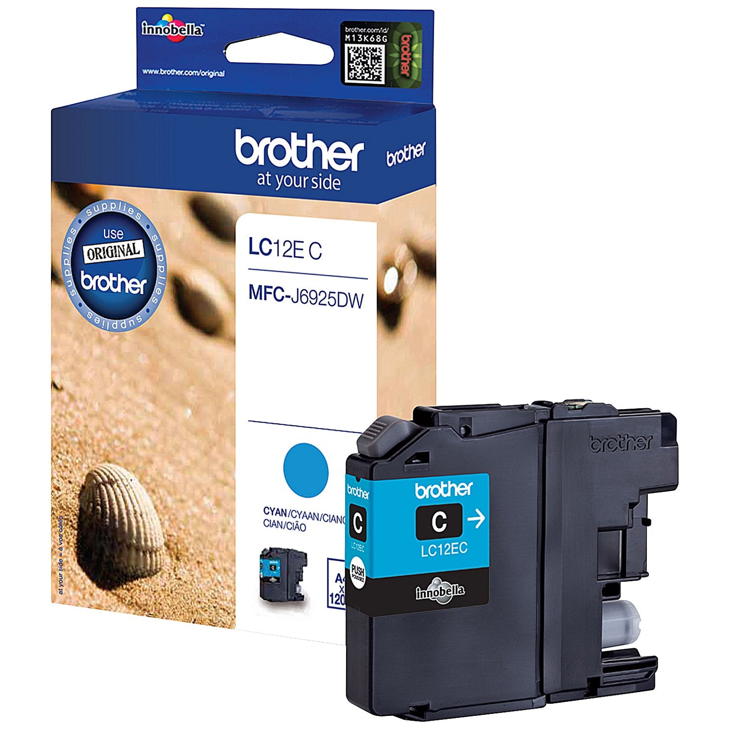 Brother LC12EC Inkjet Cartridge Cyan LC12EC