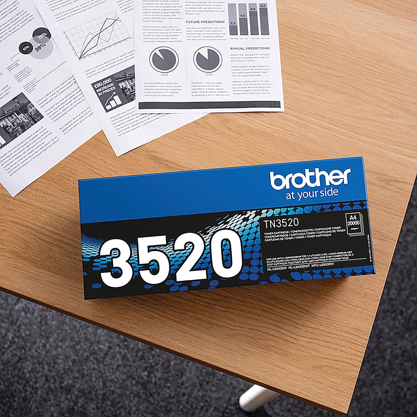 Brother TN3520 Black Ultra High Yield Laser Toner Cartridge