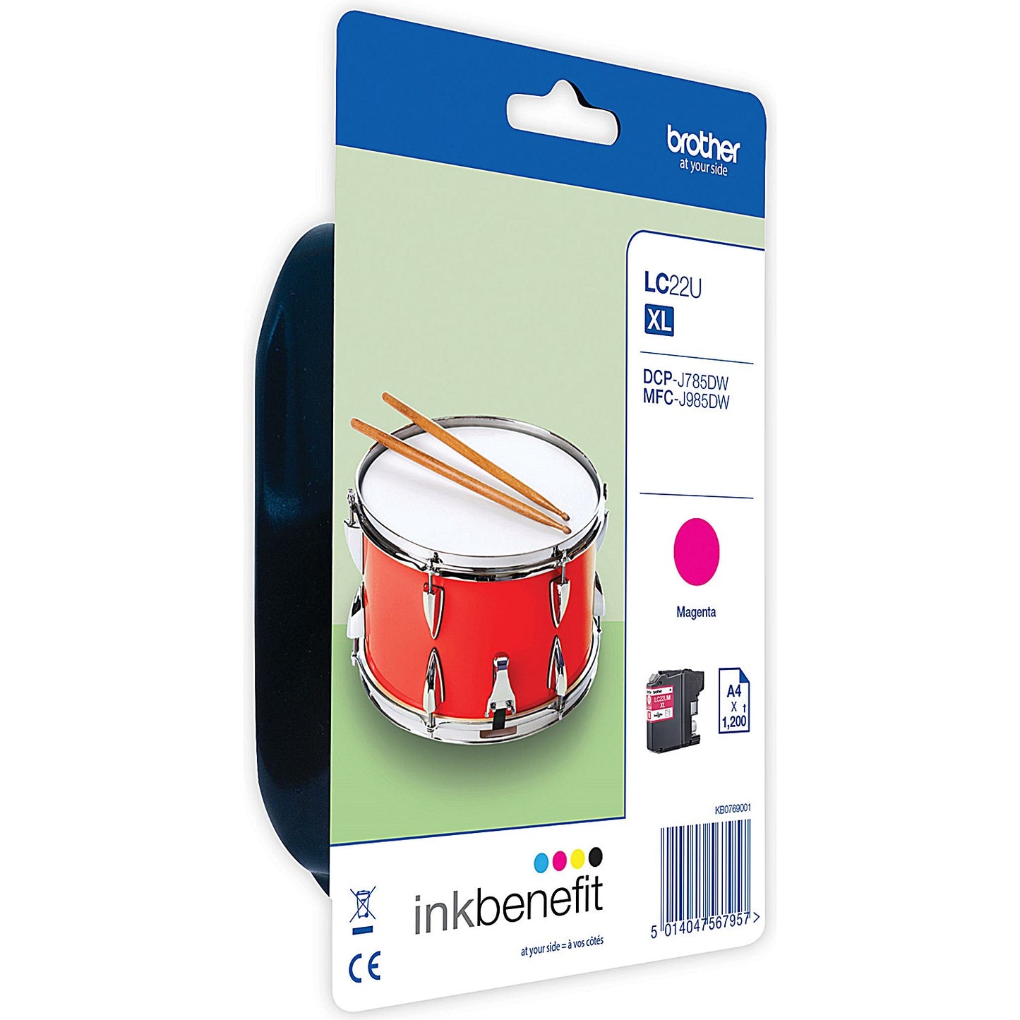 Brother LC22UM Magenta High Yield Inkjet Cartridge