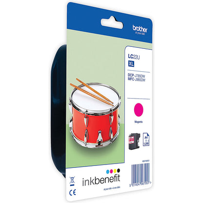 Brother LC22UM Magenta High Yield Inkjet Cartridge