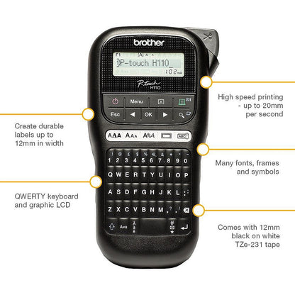Brother PT-H110 Professional Label Printer, Handheld
