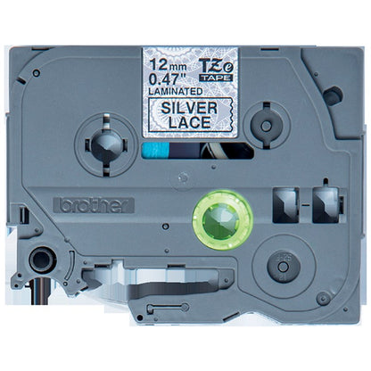 Brother P-Touch TZe-MPSL31 Label Tape, Black On Silver, 12mmx4m