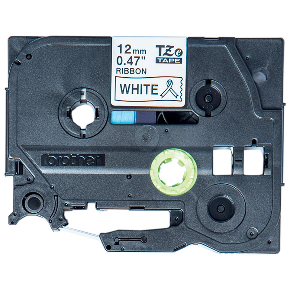 Brother P-Touch TZe-R231 Ribbon Label Tape, Black on White, 12mmx4m