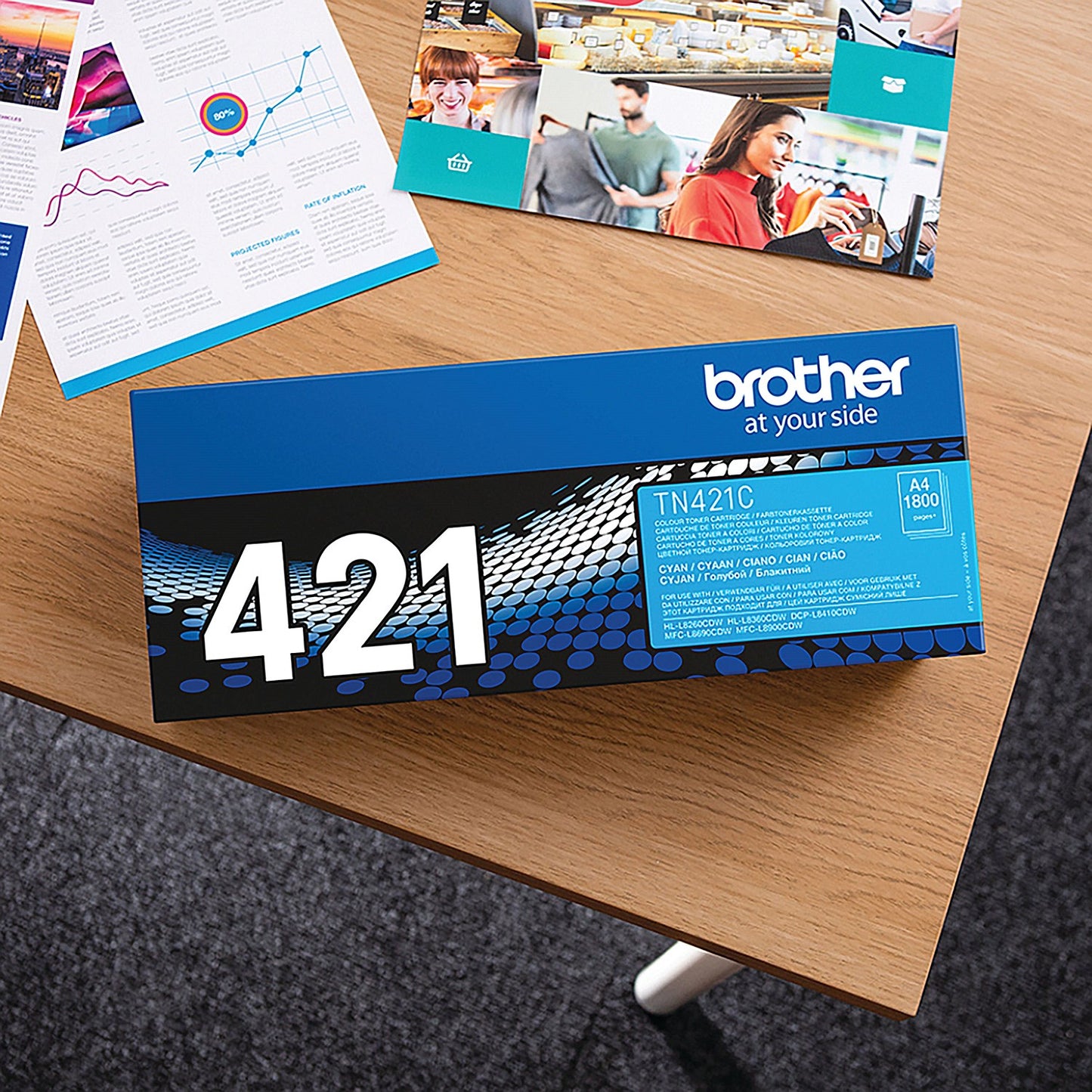 Brother TN421C Cyan Laser Toner Cartridge