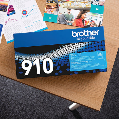 Brother TN910C Cyan Ultra High Yield Laser Toner Cartridge