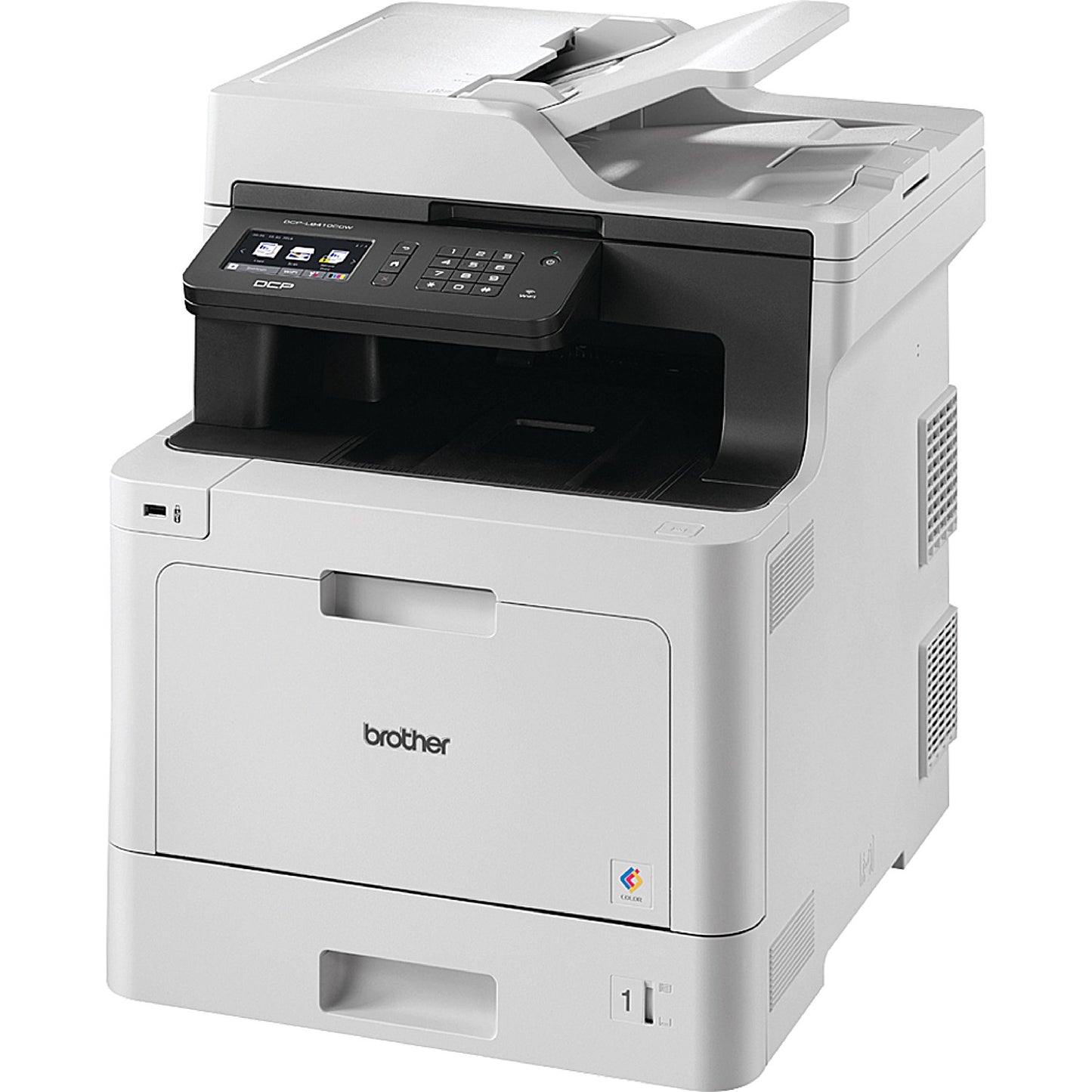 Brother DCP-L8410CDW A4 Wireless 3 in 1 Colour Laser Printer, White