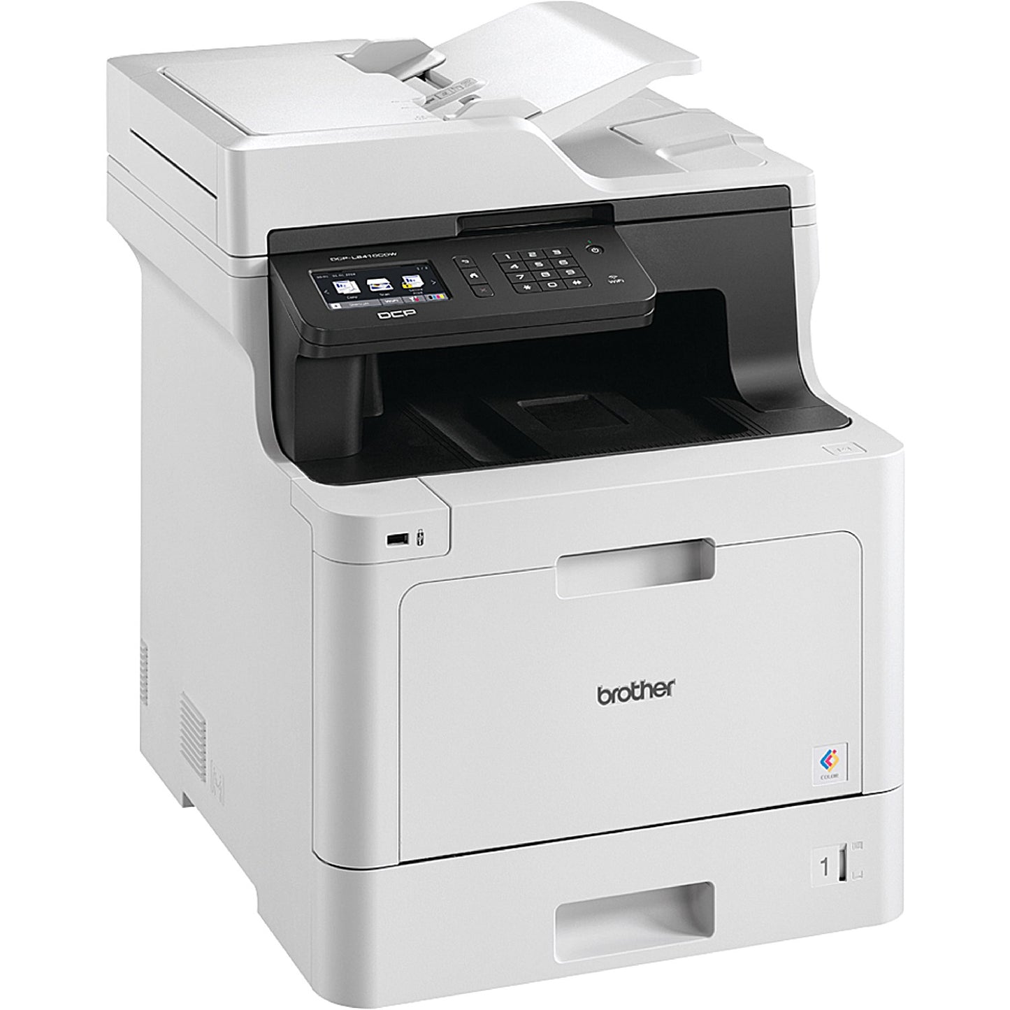 Brother DCP-L8410CDW A4 Wireless 3 in 1 Colour Laser Printer, White