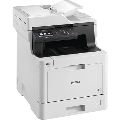 Brother DCP-L8410CDW A4 Wireless 3 in 1 Colour Laser Printer, White