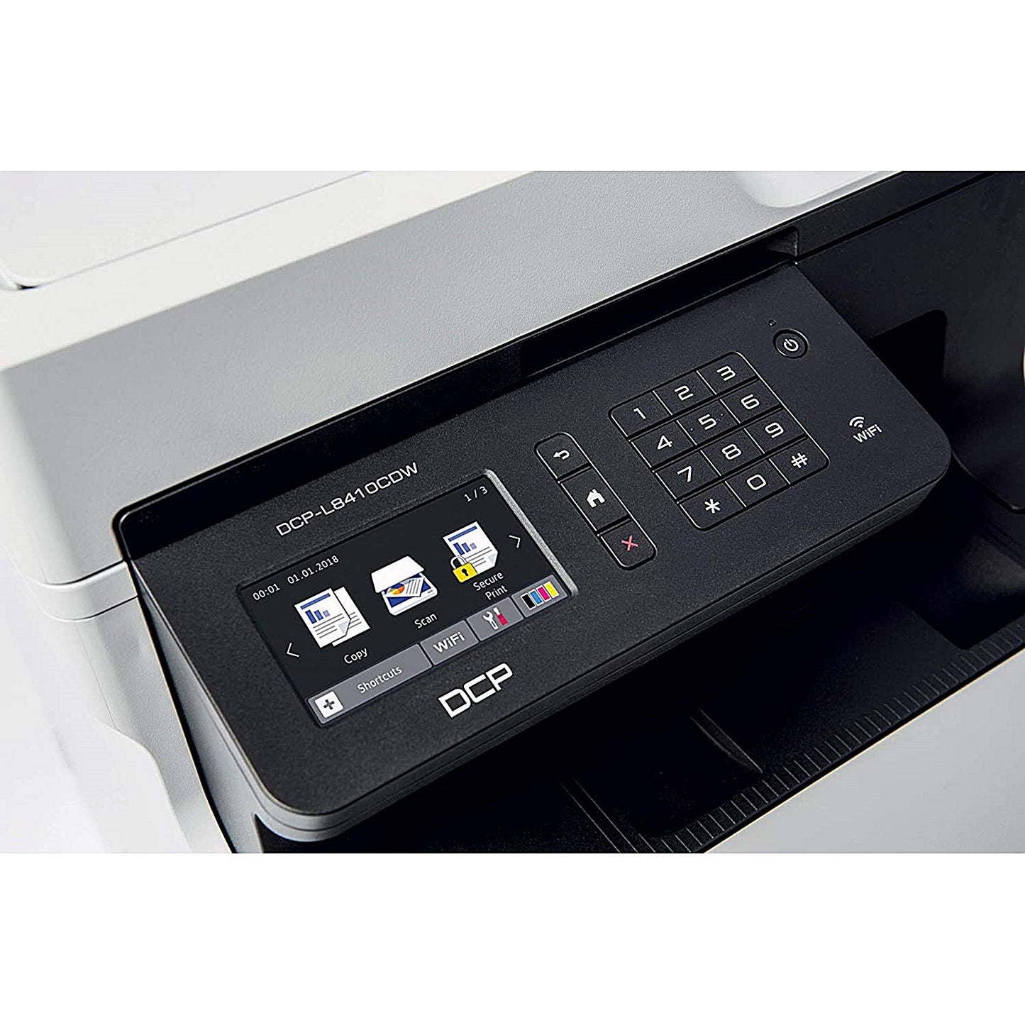 Brother DCP-L8410CDW A4 Wireless 3 in 1 Colour Laser Printer, White