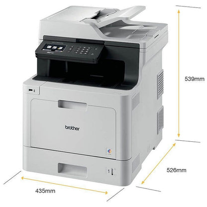 Brother MFC-L8690CDW A4 Wireless Colour Laser Multifunctional Printer, White