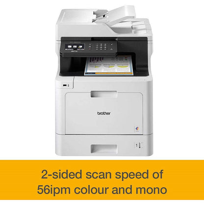 Brother MFC-L8690CDW A4 Wireless Colour Laser Multifunctional Printer, White