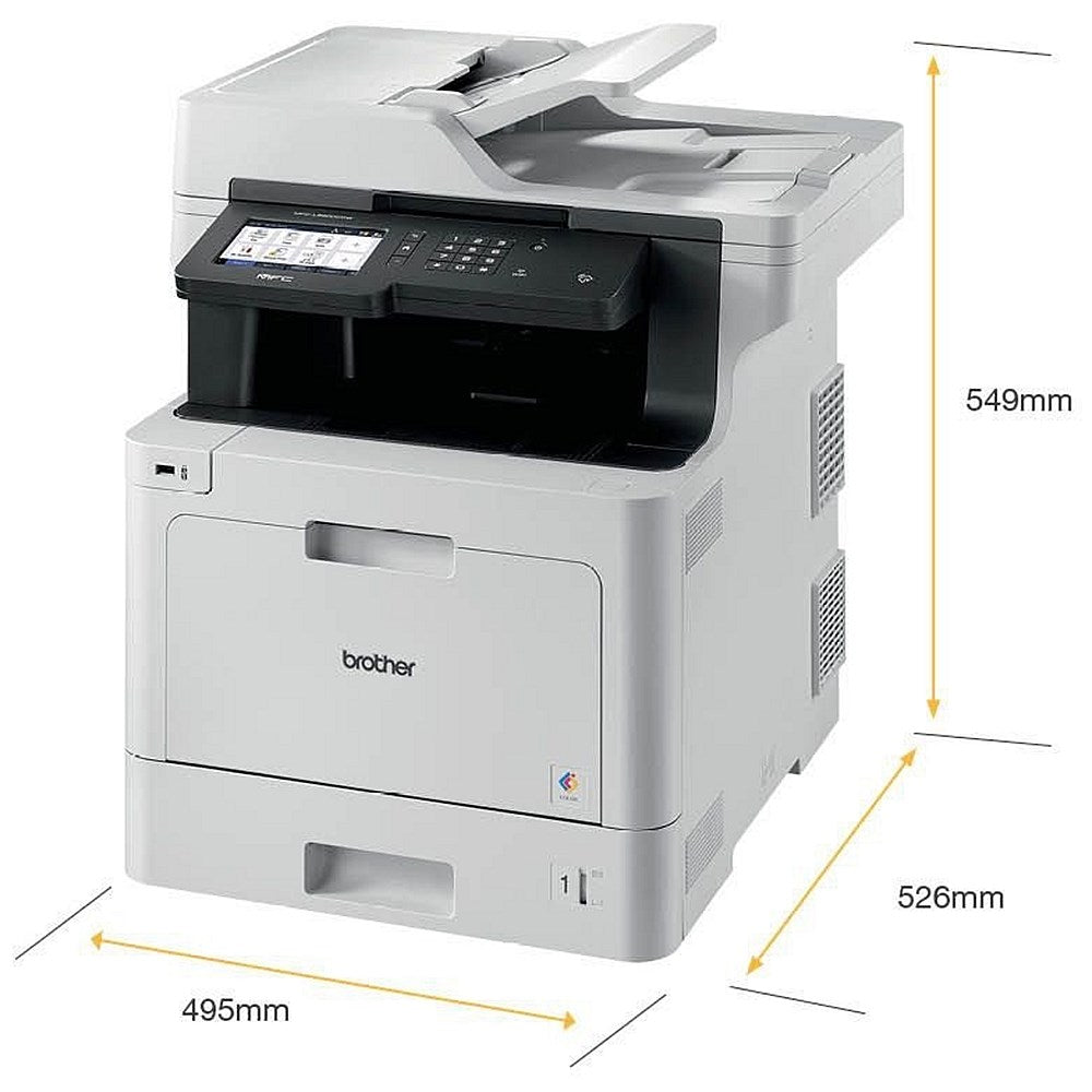 Brother MFC-L8900CDW A4 Wireless Colour Laser Multifunctional Printer, White