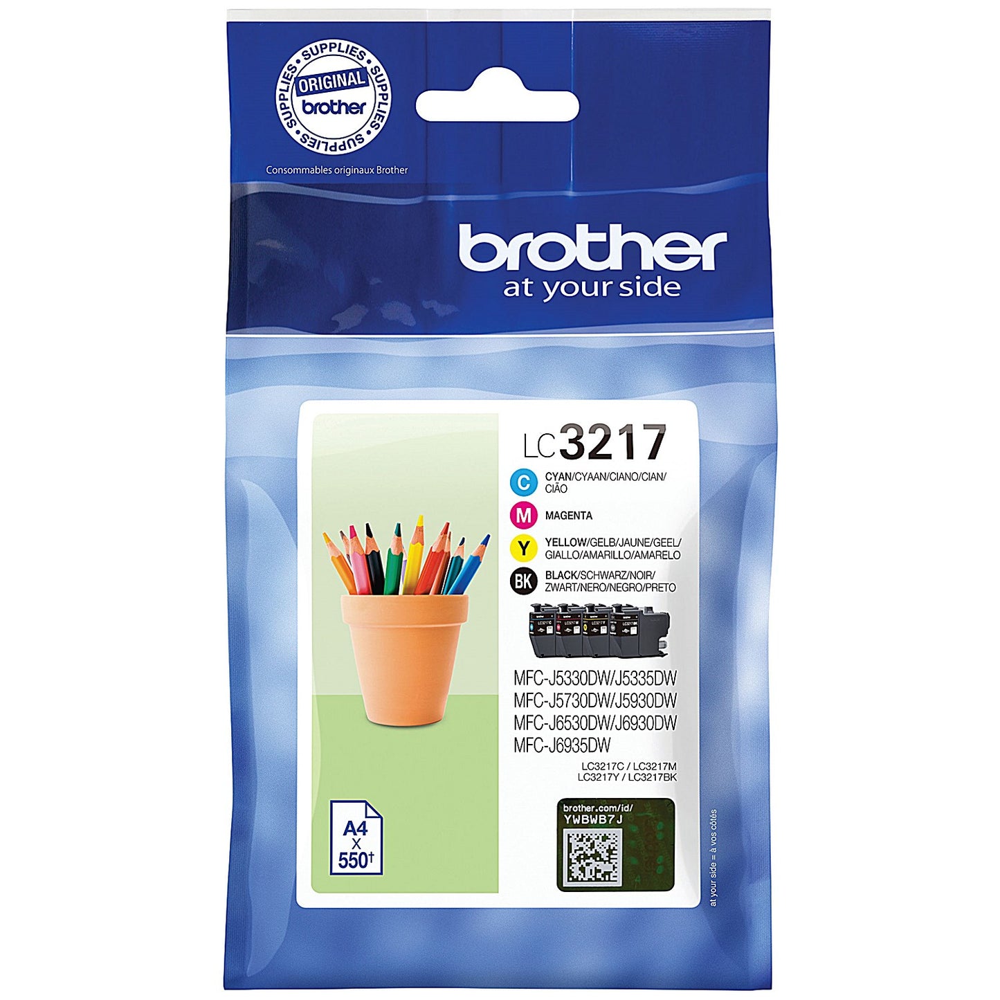 Brother LC3217 Inkjet Cartridge CMYK Multipack LC3217VAL