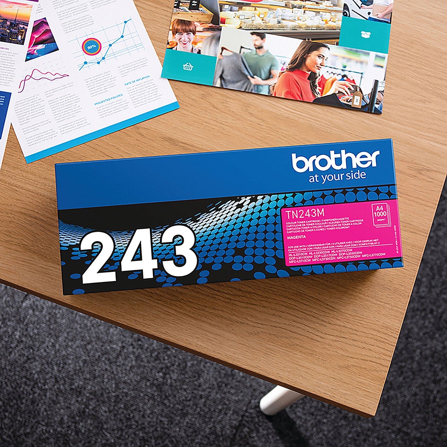 Brother TN243M Magenta Toner Cartridge