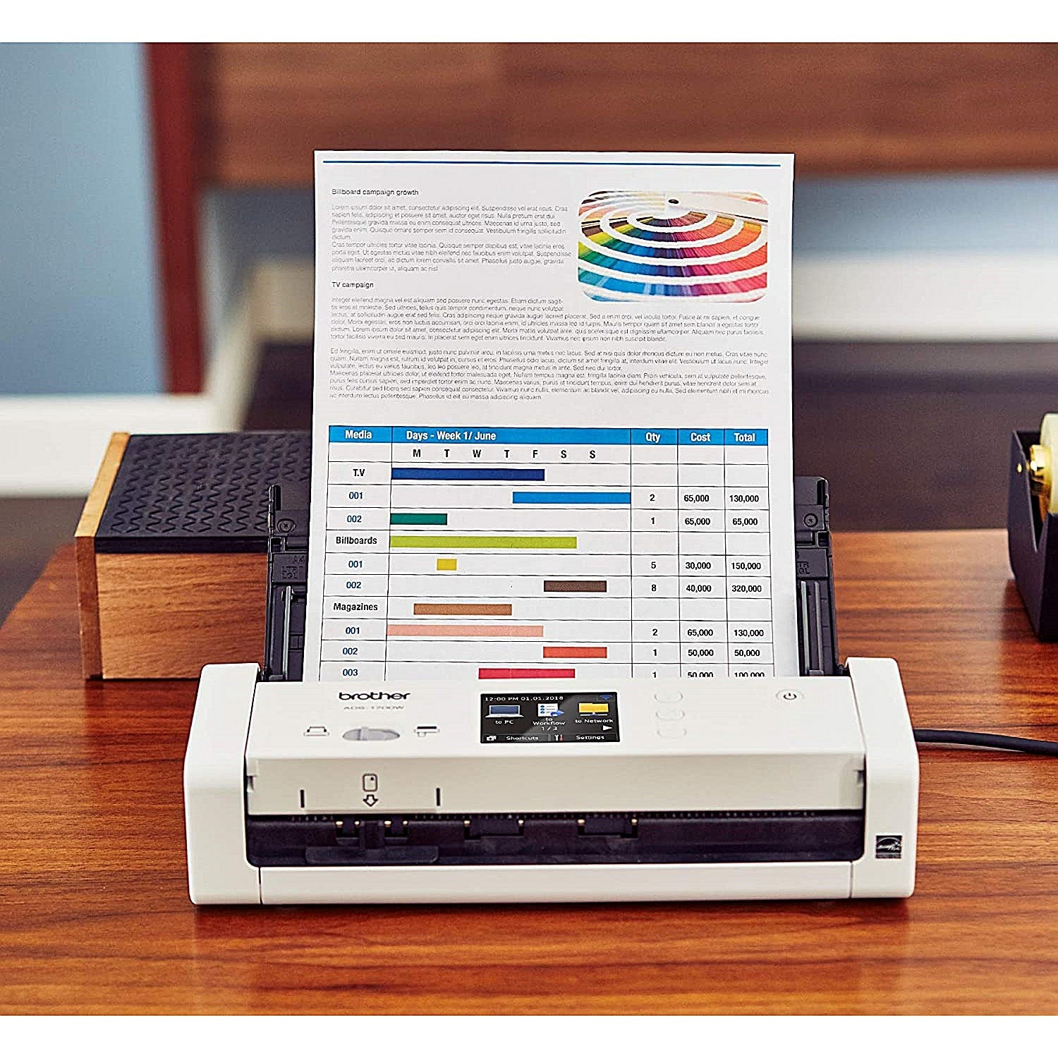 Brother ADS-1700 Smart Compact Document Scanner ADS1700WZU1 Easy2Order : BA79220