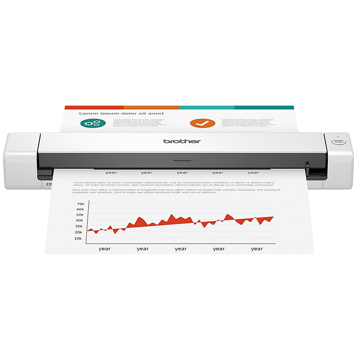 Brother DS-640 Portable Document Scanner DS640TJ1