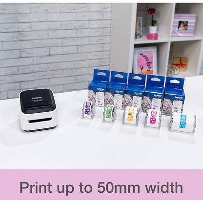 Brother VC-500WCR Design/Craft Wireless Thermal Label Printer, Desktop