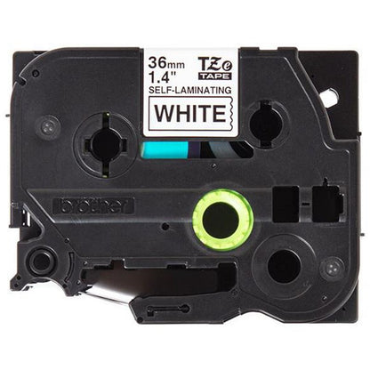 Brother P-Touch TZe-SL261 Self-Laminating Label Tape, Black on White, 36mmx8m