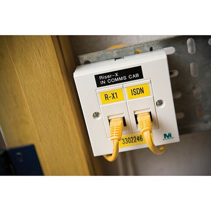 Brother P-Touch TZe-621 Label Tape, Black on Yellow, 9mmx8m