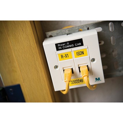 Brother P-Touch TZe-631 Label Tape, Black on Yellow, 12mmx8m