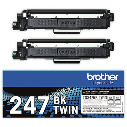 Brother TN-247BKTWIN Toner Cartridge HY Black Twinpack TN247BKTWIN