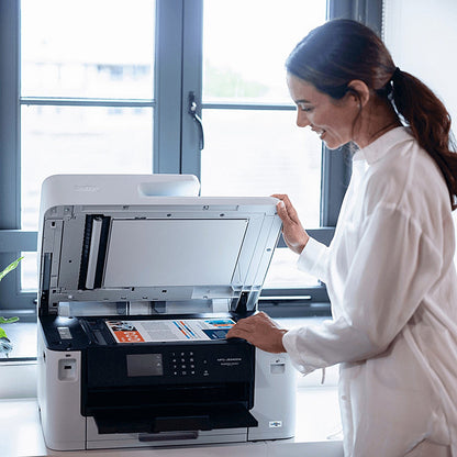 Brother MFC-J5340DW A3 Wireless All-In-One Colour Inkjet Printer, White