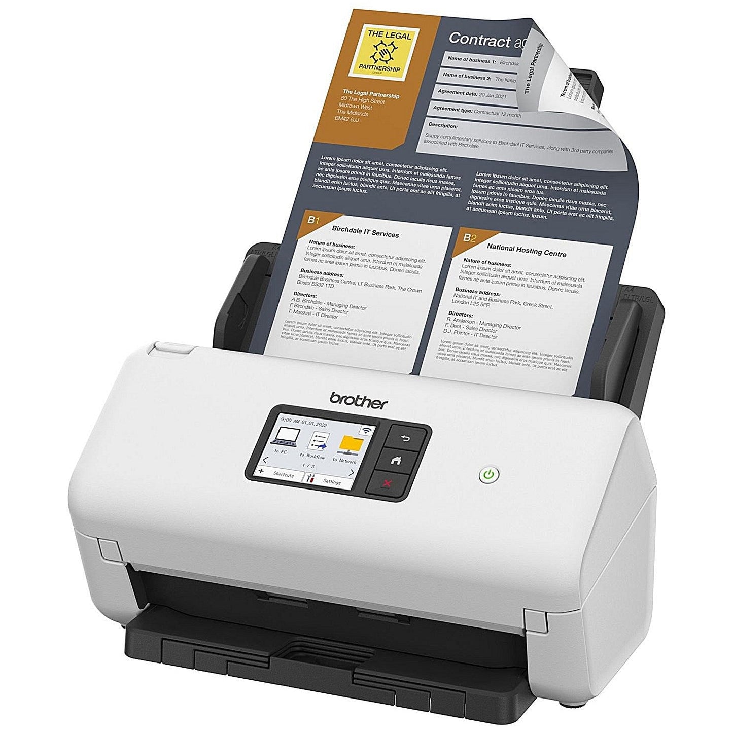 Brother ADS-4500W Touch Screen Desktop Document Scanner ADS4500WZU1