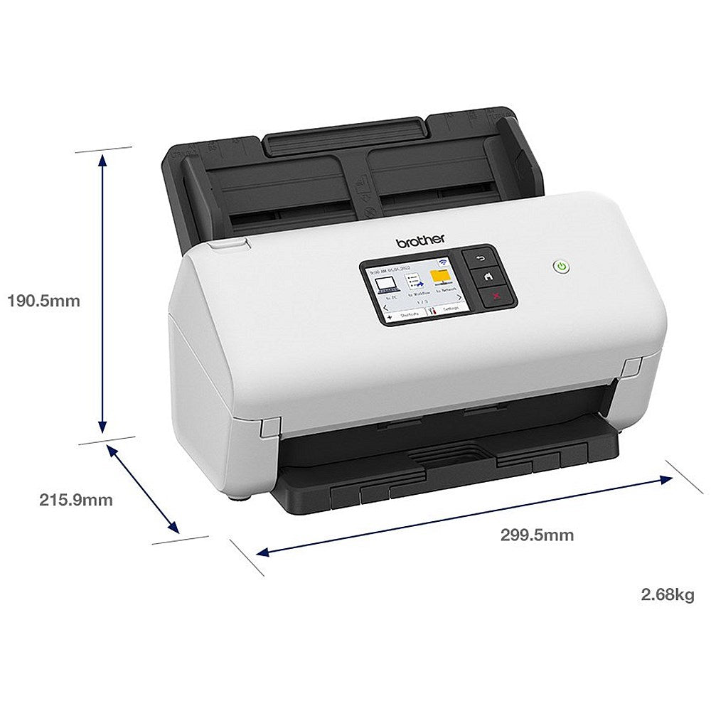 Brother ADS-4500W Touch Screen Desktop Document Scanner ADS4500WZU1