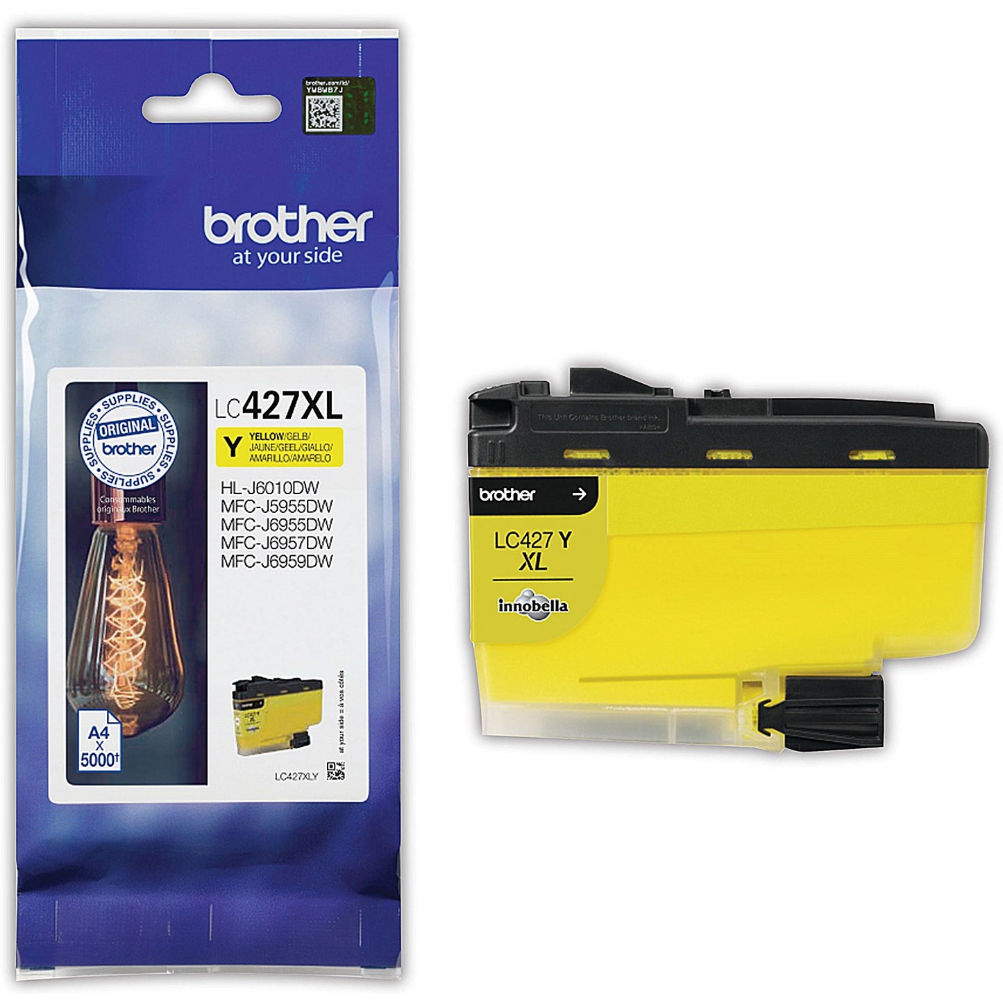 Brother LC427XLY Inkjet Cartridge High Yield Yellow LC427XLY