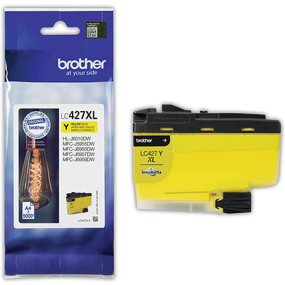 Brother LC427XLY Inkjet Cartridge High Yield Yellow LC427XLY