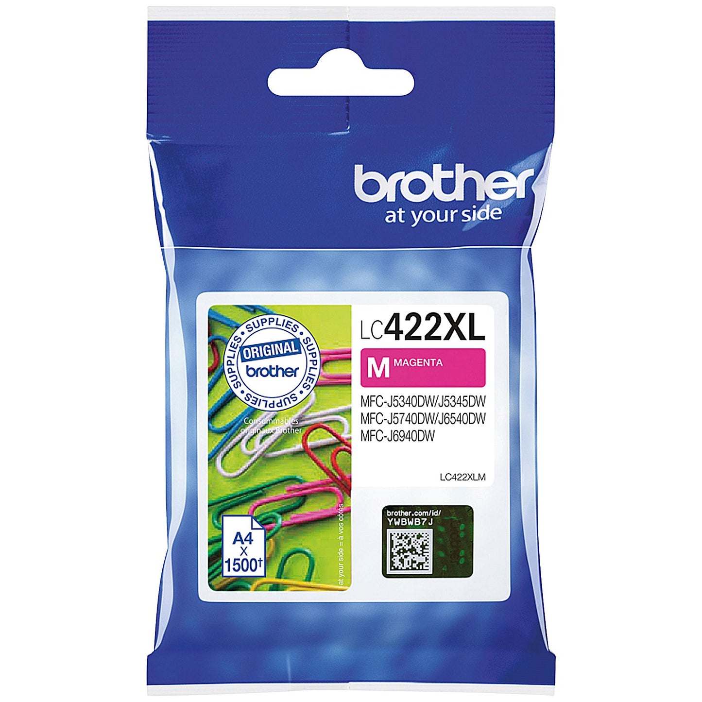 Brother LC422XLM Inkjet Cartridge High Yield Magenta LC422XLM