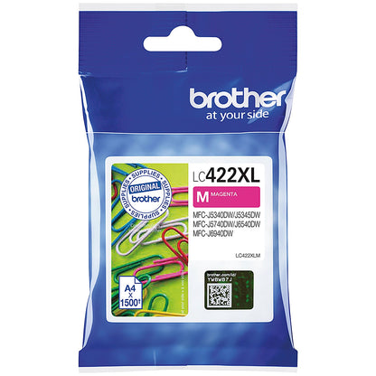 Brother LC422XLM Inkjet Cartridge High Yield Magenta LC422XLM