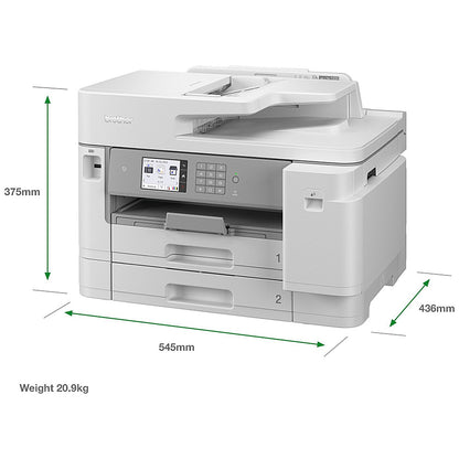Brother MFC-J5955DW A4 Wireless All-In-One Colour Inkjet Printer, White