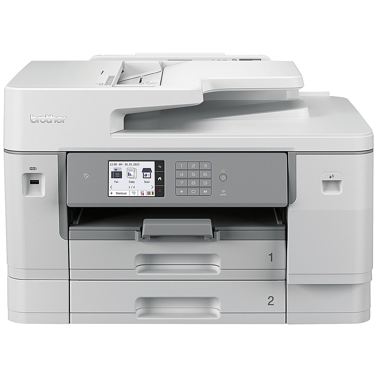 Brother MFC-J6955DW A3 Wireless All-In-One Colour Inkjet Printer, White