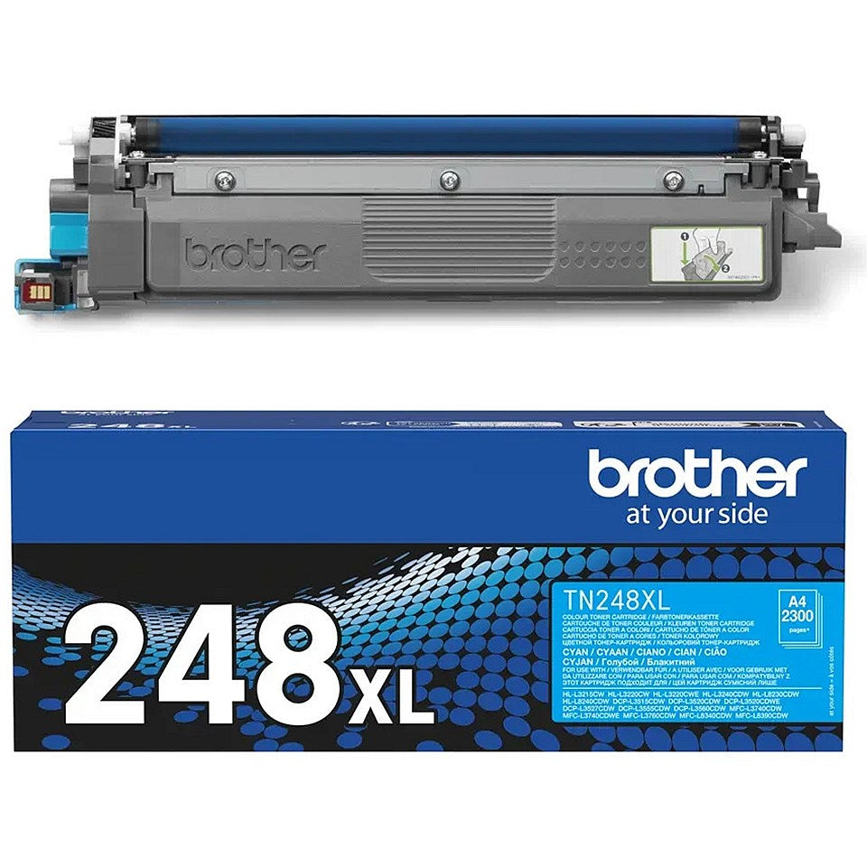 Brother TN-248XLC Toner Cartridge High Yield Cyan TN248XLC