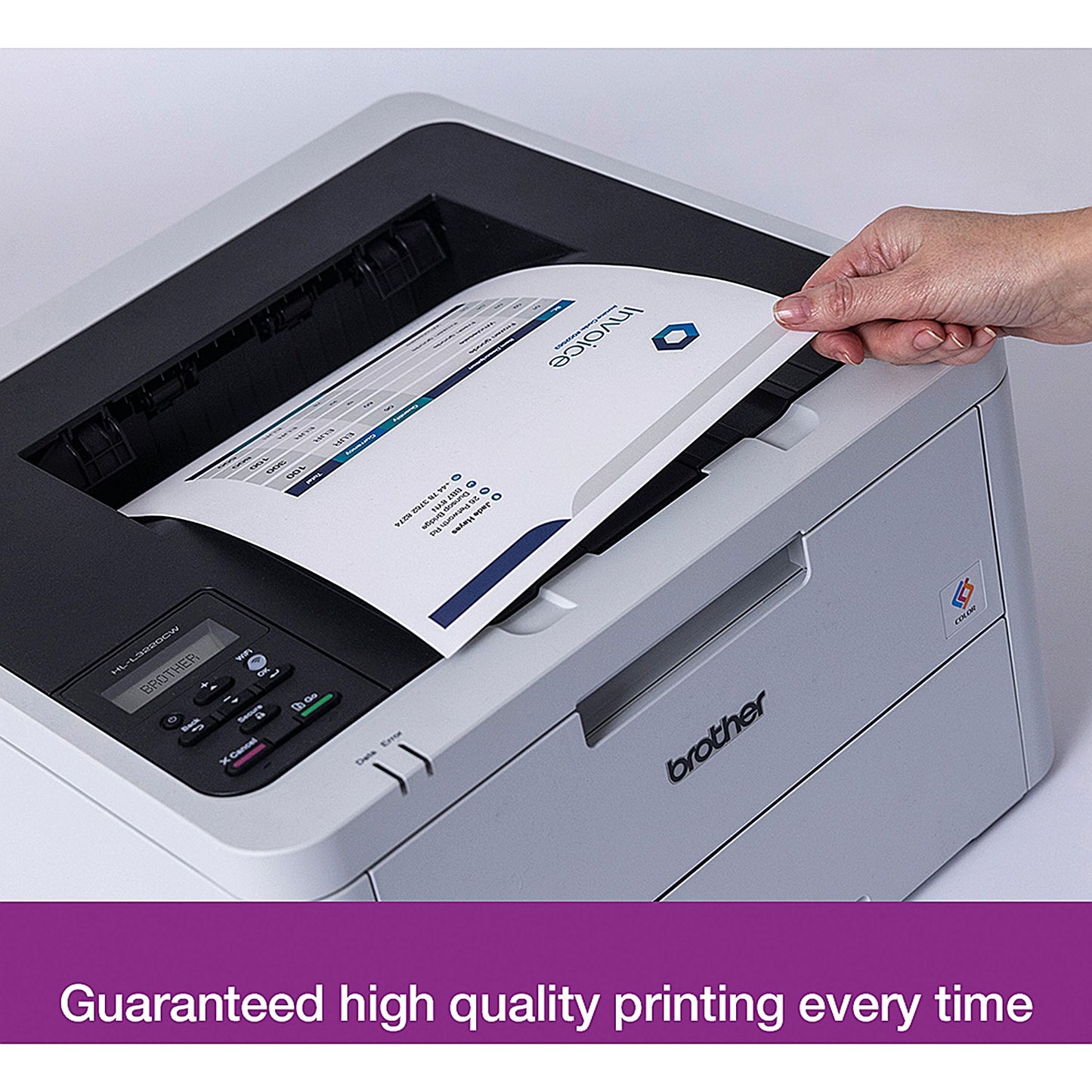 Brother HL-L3220CW A4 Wireless Colour Laser Printer, White