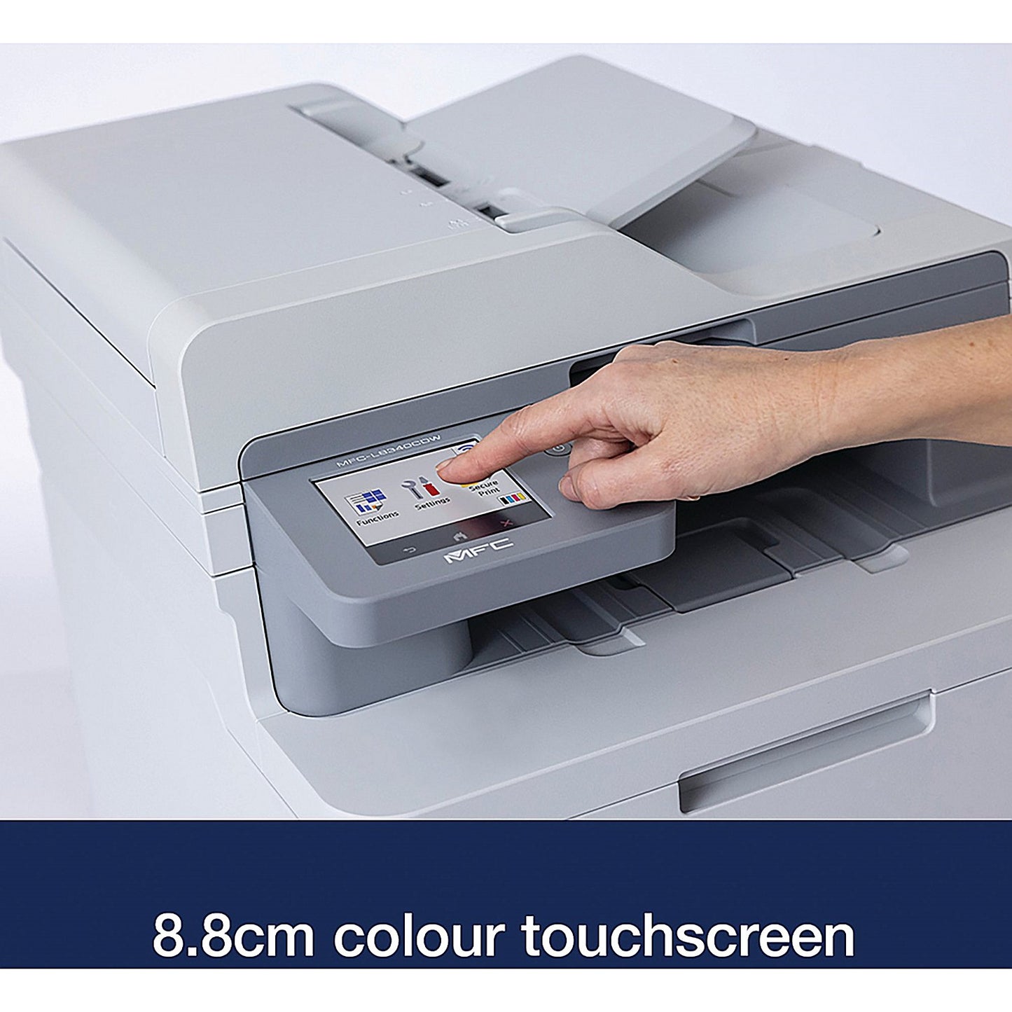 Brother MFC-L8340CDW A4 Wireless All-in-One Colour Laser Printer, Grey