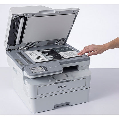 Brother MFC-L2960DW A4 Compact Wireless All-In-One Mono Laser Printer, White