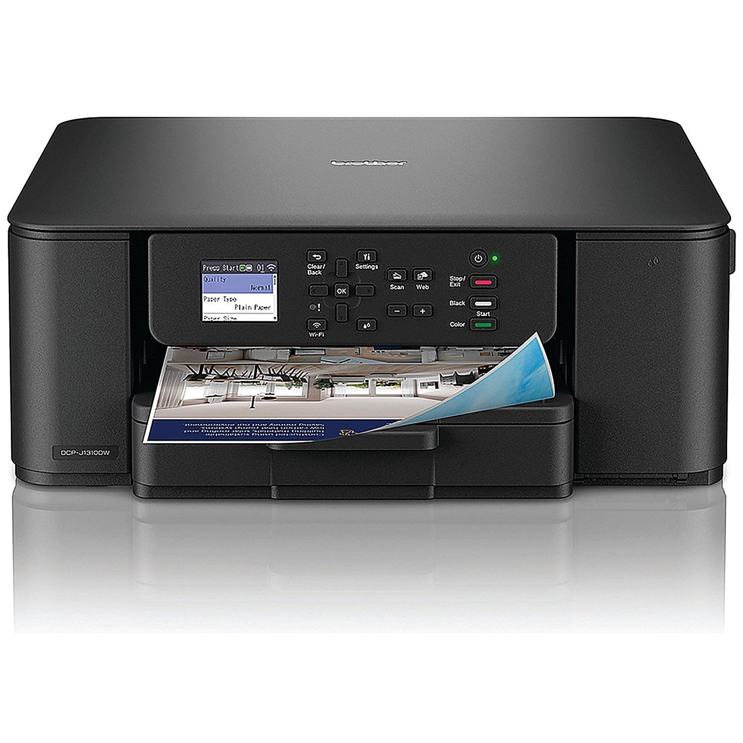 Brother DCP-J1310DW 3-in-1 Wireless Colour Inkjet Printer, Black