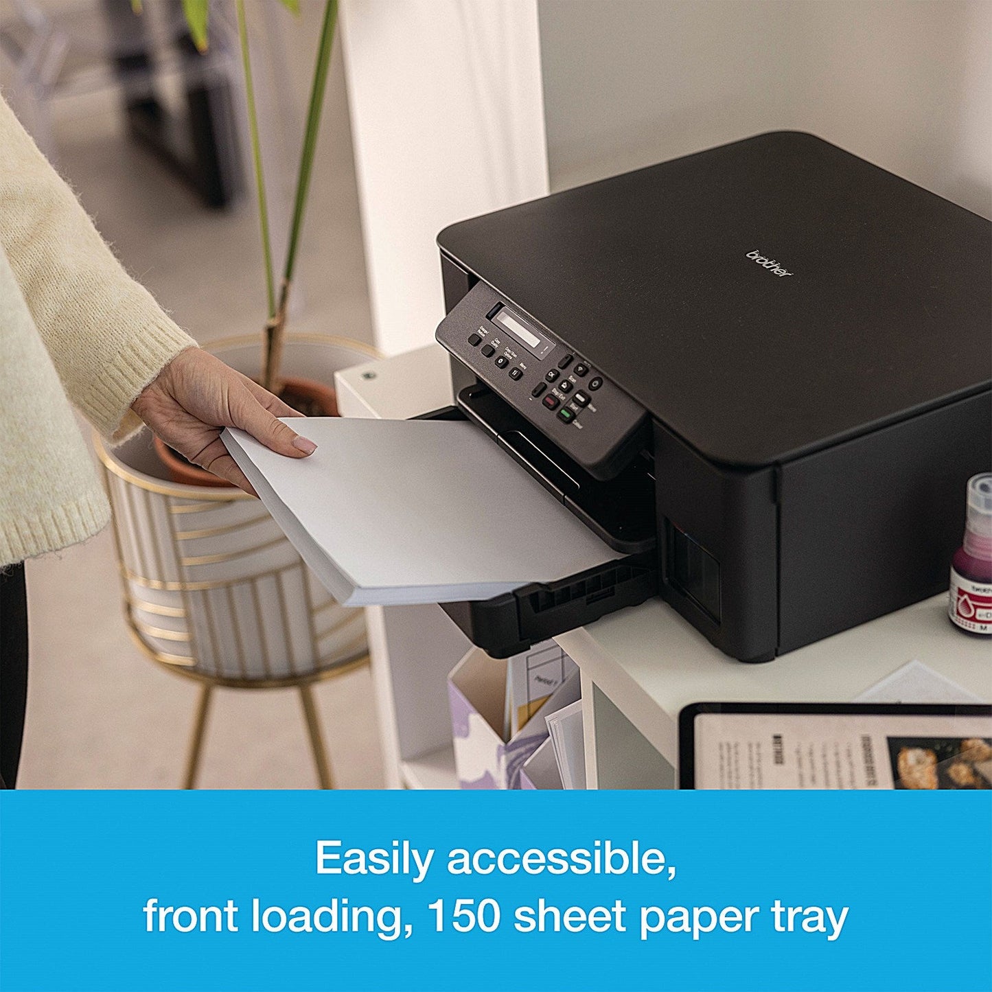 Brother DCP-T580DW 3-in-1 Wireless Colour Ink Tank Printer DCPT580DWZU1 Easy2Order : BA83876