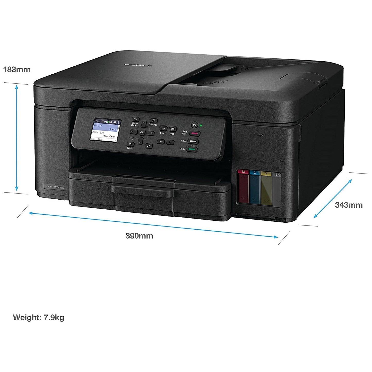 Brother DCP-T780DW 3-in-1 Wireless Colour Ink Tank Printer DCPT780DWZU1