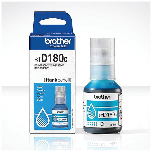 Brother Ink Bottle Super High Yield Cyan BTD180C
