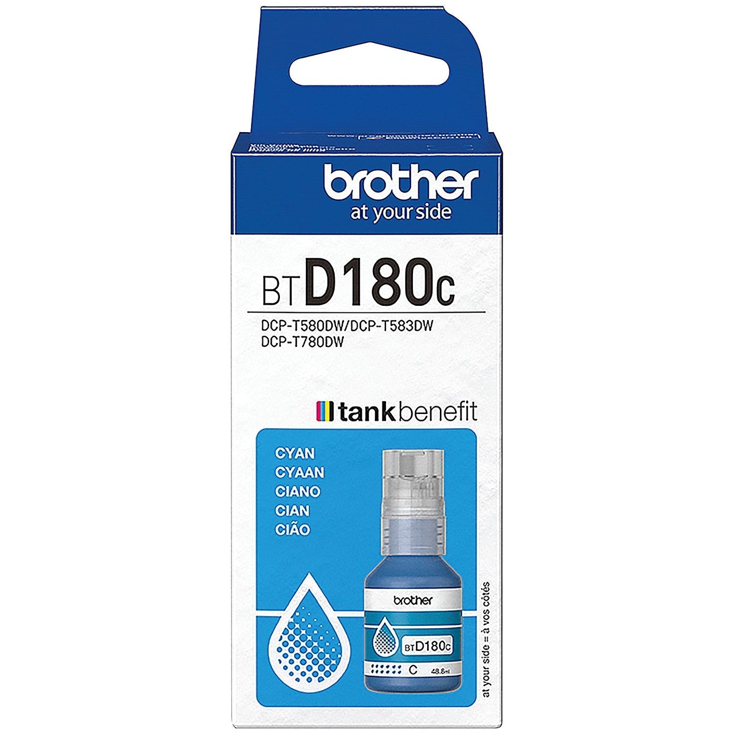 Brother Ink Bottle Super High Yield Cyan BTD180C