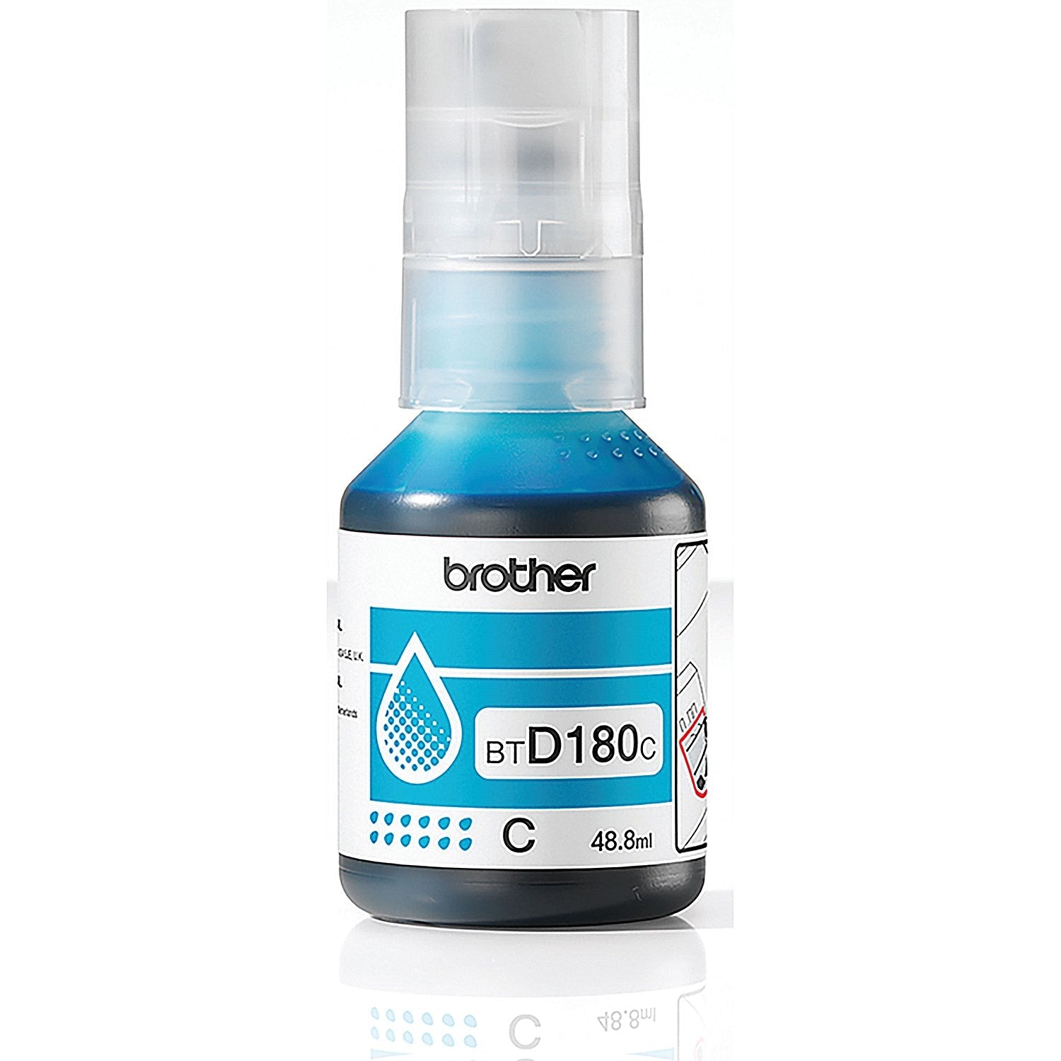 Brother Ink Bottle Super High Yield Cyan BTD180C Easy2Order : BA83887