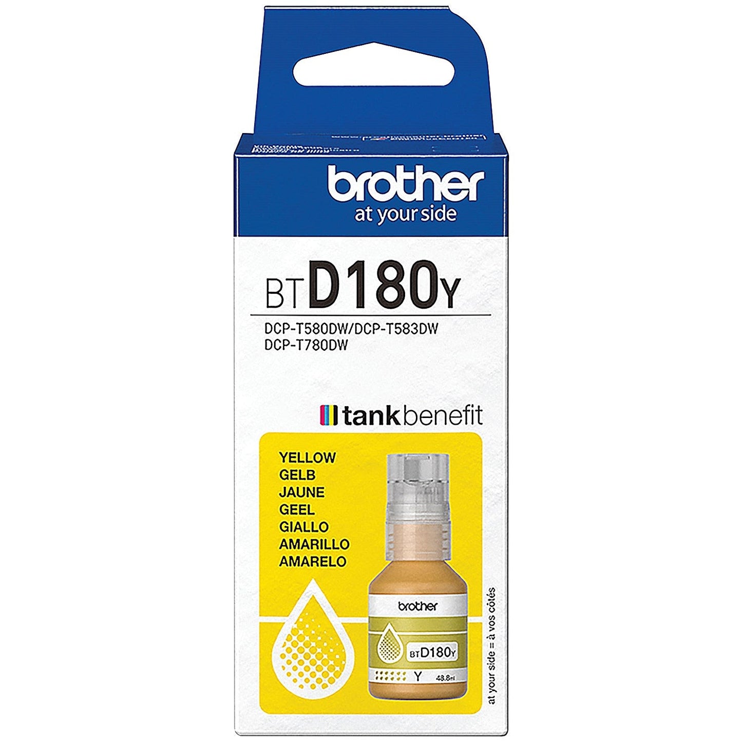 Brother Ink Bottle Super High Yield Yellow BTD180Y