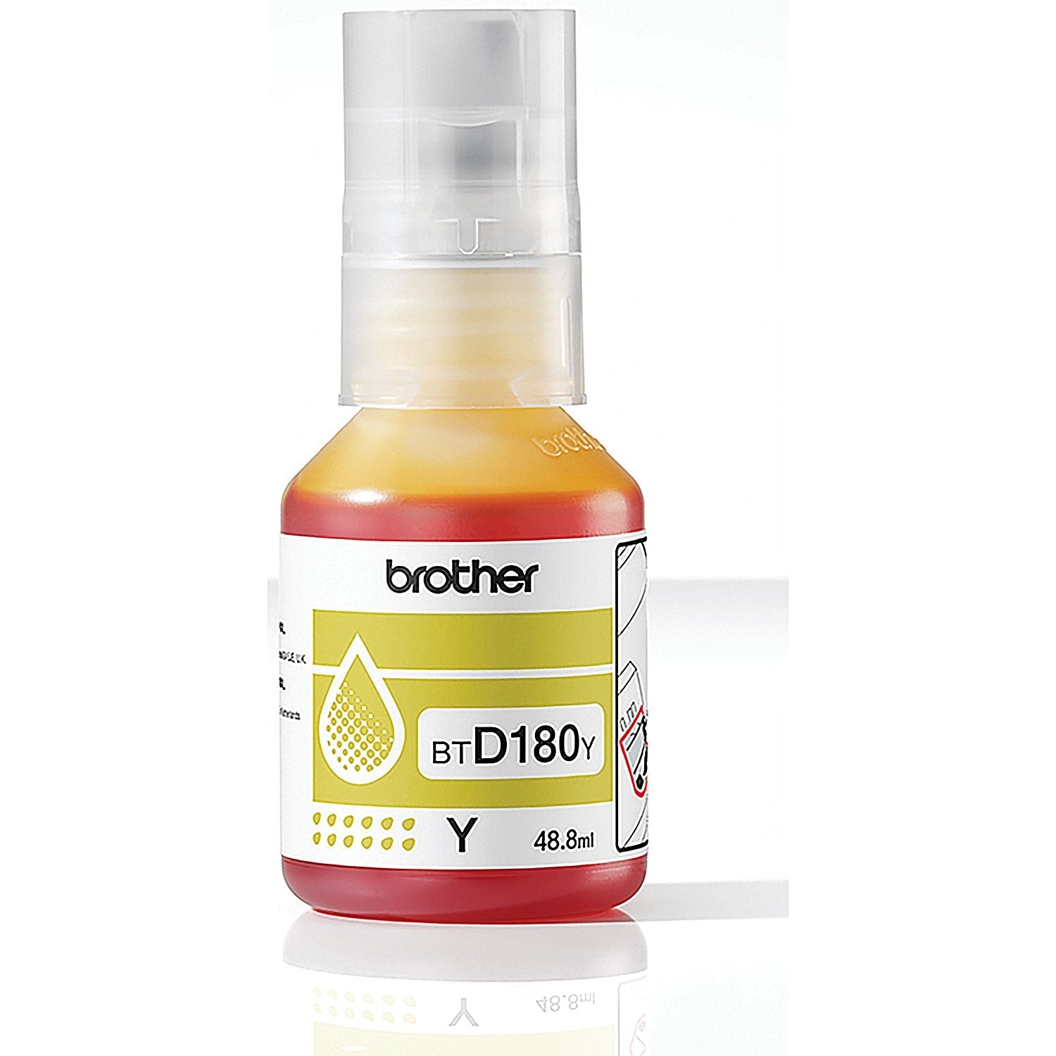 Brother Ink Bottle Super High Yield Yellow BTD180Y Easy2Order : BA83891