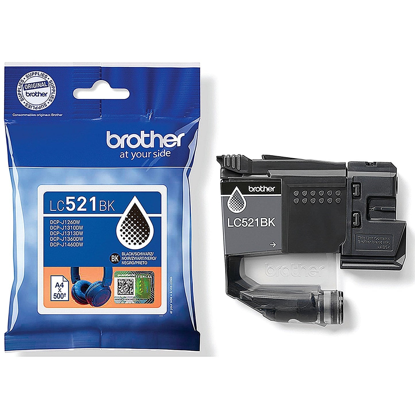 Brother LC-521BK Black Ink Cartridge LC521BK